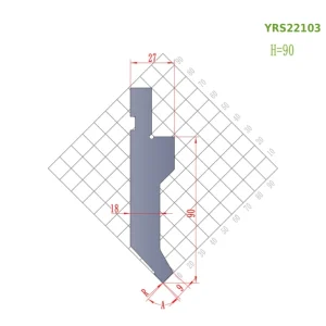 YRS22103 H=90 A=85°,88° European Press Brake Punches