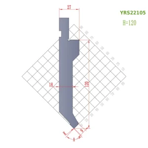 YRS22105 H=120 A=85°,88° European Press Brake Punches