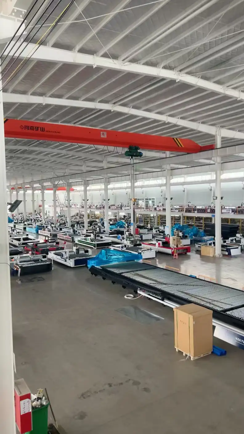 CNC laser cutting machine factory overview