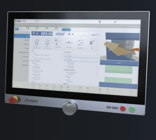 CNC controller options for press brake machines