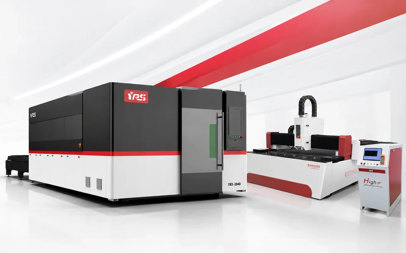 YRS industrial fiber laser cutting machine for sheet metal fabrication