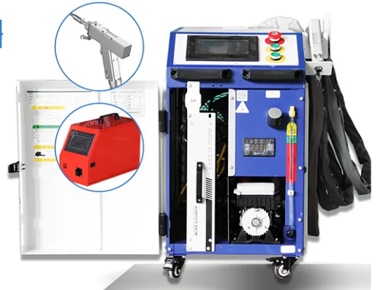 Laser welding machine control panel water chiller wire feeder and welding gun