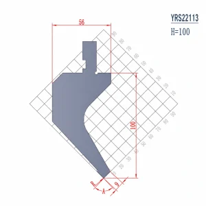 YRS22113 H=100 A=85°,88° European Press Brake Gooseneck Punches