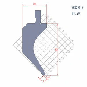 YRS22117 H=120 A=85°,88° European Press Brake Gooseneck Punches
