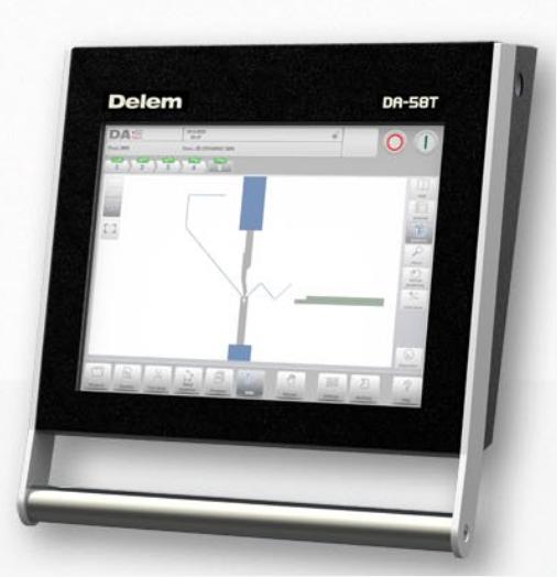 Delem DA-58T CNC press brake controller user manual PDF cover for download